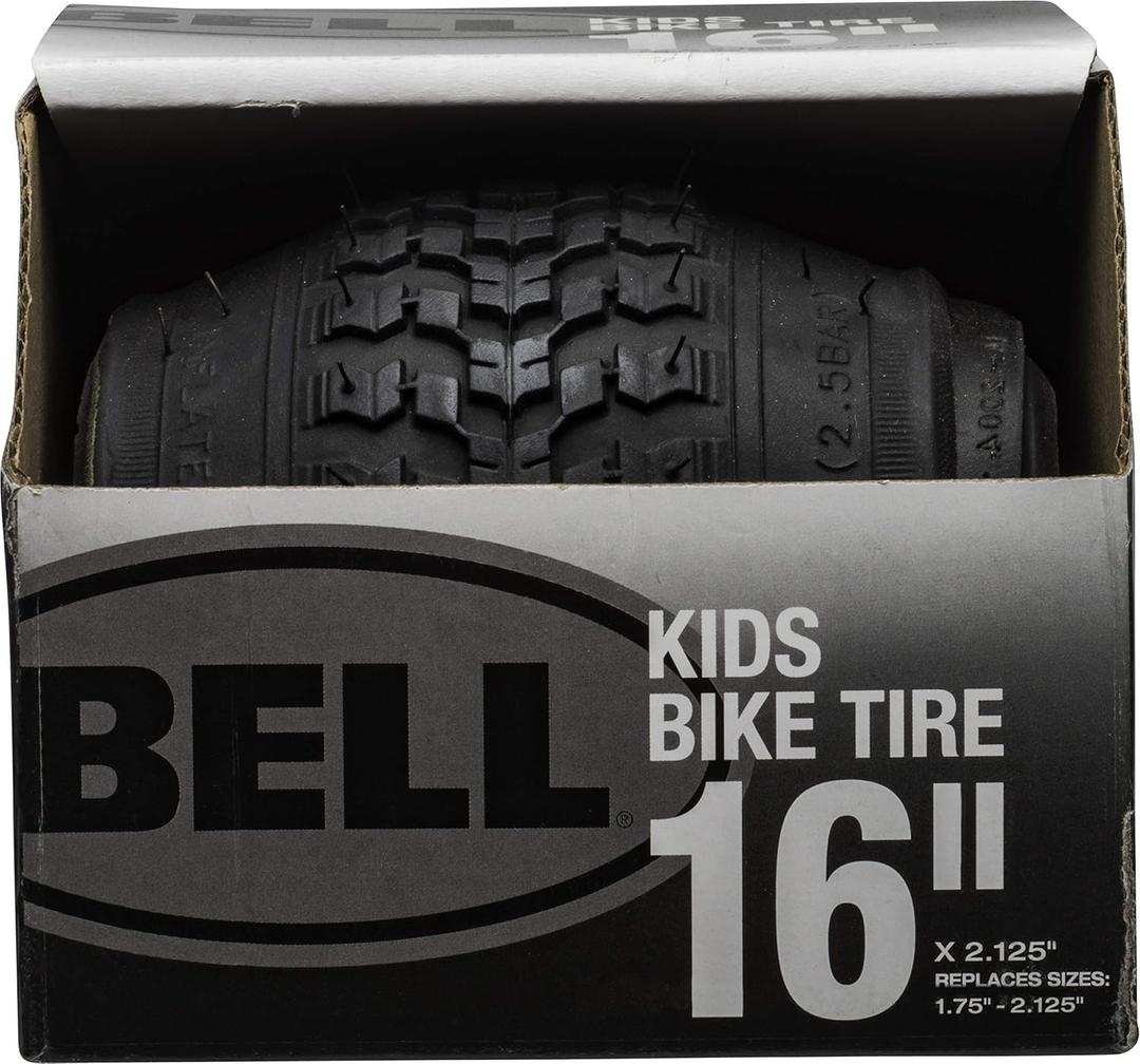 Bell Kids Bike Tires (One Size, Black - 16" x 1.75 - 2.25") Bell Kids Bike Tires (One Size, Black - 16" x 1.75 - 2.25")