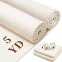 100% Cotton Muslin Fabric, 63 Inch X 5 Yards Unbleached Muslin Linen Fabric by The Yard,6oz Medium Weight Draping Fabrics Suitable for for Sewing Material Apparel Cloth Quilting Draping