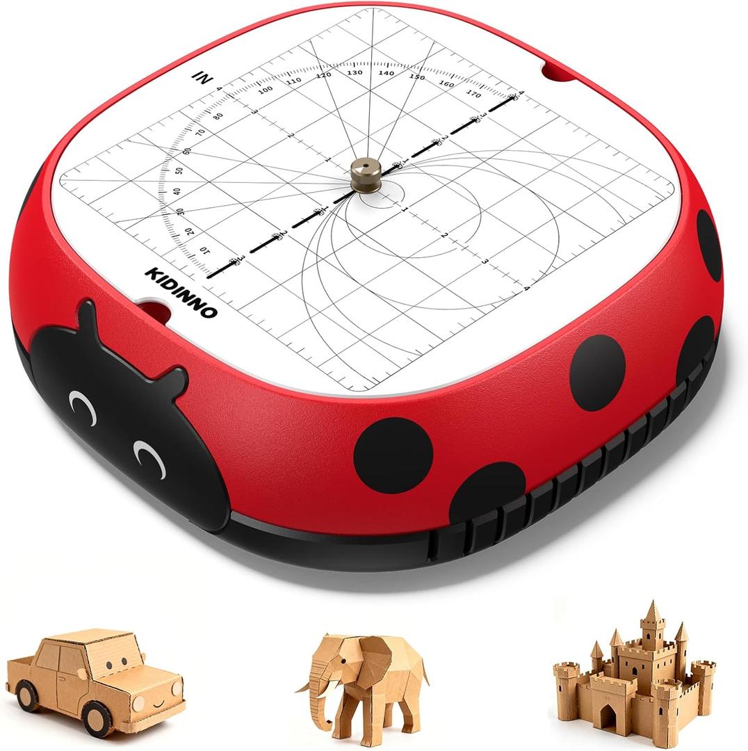 Safe Power Cardboard Cutter for Kids, STEM + STEAM Educational Toy for Boys and Girls Ages 5+, Upcycled Tool for DIY Cardboard Projects, Engineering & Creativity