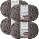 Knyteruna #6 Super Bulky Blanket Yarn for Crocheting - 4 Skeins(Each 10.5oz/300g, 220yds/201m), Chunky Chenille Thick Plush Big Soft Yarn for Crocheting Knitting Blankets, Sand