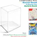 10PCS Plastic Protector Case For Booster Bundle/Build & Battle Foldable Clear Display Box Plastic Display Case Compatible with Booster Bundle Collectors Cards Protector