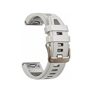 OUTVI 20mm QuickFit Band for Garmin Fenix 8 43mm Fenix 6S Pro 7s pro sapphire solar 5S Soft Sport Silicone Strap Light Gold Buckle