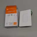 Amazon Basics Smart Light Switch, Single Pole, Works with Alexa Only, Voice Control, Schedule, 2.4 GHz Wi-Fi, No Hub Required, Easy to Install, White