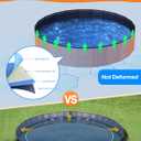 Meowant Extra Large Foldable 107'' Hard Plastic Swimming Pool, Collapsible Dog Bath Pool, Portable Deep Dog Pools for Large Dogs (6XL-107'' 20'')