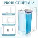 Leinuosen Clear Acrylic Sterilization Pouches Rack Organizer Wall Mount Dispenser Holder for 3.5 x 10 Inch Sterilization Pouches