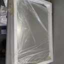 Silver Wall Mirror-Beveled Edge Frameless Mirror for Bathroom, Vanity, Bedroom, Rectangle Mirror 20X28inch