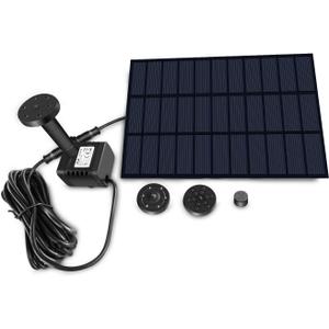 Sunlitec Solar Fountain with Panel Water Pump for Bird Bath Solar Panel Kit Outdoor Fountain for Outdoor Small Pond, Patio Garden and Fish Tank