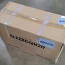 SereneLife EZ Bed Air Mattress with Frame and Rolling Case, Self-Inflating Airbed with Built in Pump for Travel and Hosting, Queen