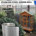 304 Stainless Steel Window Screen Mesh Roll, 36 inch x 98 ft Window Screen Mesh, Stainless Steel Wire Mesh Screen for Door Porch Patio