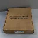 EWFEN Tri-Ply Stainless Steel Frying Pans Set, 8/10/12 Cooking pans, PFOA&PTFE Free Skillet, Induction Cooking Pan, Dishwasher and Oven Safe, Fast & Even Heat, Heavy Duty and Detachable Handle