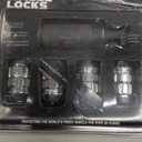 Gorilla Automotive (71631X) 12mm x 1.50 Thread Size Acorn Chrome X2 Wheel Lock (Pack of 4)