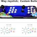 FVBADE [30000 Game in 1] 70S Pandora Box mini Arcade Console for Children Compatible PC & Projector & TV ,3D Games 1-4 Players Double Joystick Favorite List Game Category Save/Search/Hide/Pause Games