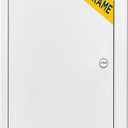 BOZZON Access Panel for Drywall 14 x 29 inch  Metal Door with Screwdriver Latch, 18 GA Steel Frame, Wall Hole Cover, Plumbing Access Door, White