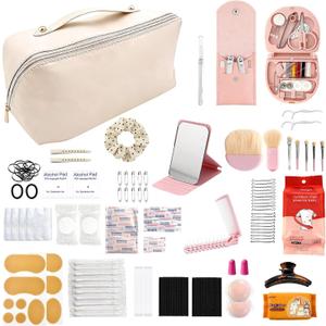 80+ Piece Wedding Emergency Kit for Brides Ultimate Wedding Essentials and Bridal Shower Gifts Portable Cosmetic Case for Travel and Stuff
