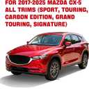 in-Channel Rain Guards for 2017-2025 Mazda CX-5 (Sport, Touring, Carbon Edition, Grand Touring, Signature), Window Deflectors Window Visors for 2025 Mazda CX-5 Accessories, 4 pcs