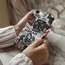 Esdot for iPhone 16e Case Cute - Wireless Charging Compatible - Dual-Layer Soft Silicone + Hard Shell - Wildflower Design - Protective Phone Cover for Women Girls - Scream