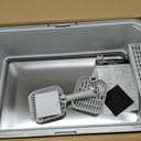 2 Pack XL Stainless Steel Litter Box with High Sides, Metal Litter Box