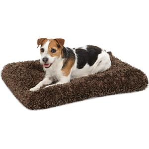 MidWest Homes for Pets Small QuietTime Deluxe Coco Chic Pet Bed, Ultra-Soft & Overstuffed, Machine Washable, Fits 24-inch Crate