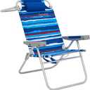 SUNNYFEEL Folding Beach Chair for Adults, High Back 5-Position Reclining | 180 Lay Flat Oversized Portable Sand Chair with Cup Holder and Towel Bar Heavy Duty for Beach/Lawn/Outdoor/Camping/Sports
