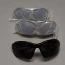 XVXV Polarized Sports Sunglasses for Men - UV Protection Half Frame Sun Glasses for Running Fishing (A02 Black+black White/Black+black Red/Black)