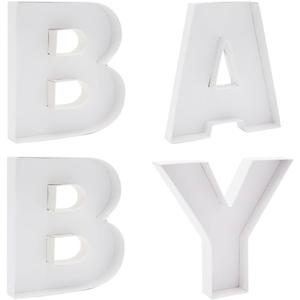 Baby Shower Cardboard Letter Fillable Sweet Chocolate Charcuterie Box