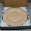 MAONAME Gold Charger Plates Set of 12, 13-Inch Round Plate Chargers for Dinner Plate, Plastic Table Chargers for Wedding Decor, Party