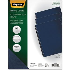 Fellowes Executive Presentation Cover, 11-1/4 Inch x 8-3/4 Inch, 50 per Pack, Navy (52145) Fellowes Executive Presentation Cover, 11-1/4 Inch x 8-3/4 Inch, 50 per Pack, Navy (52145)