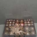 102PCS Assorted Rose Gold Christmas Ornaments,Shatterproof Plastic Christmas Ball Tree Ornaments Set for Tree Decorations