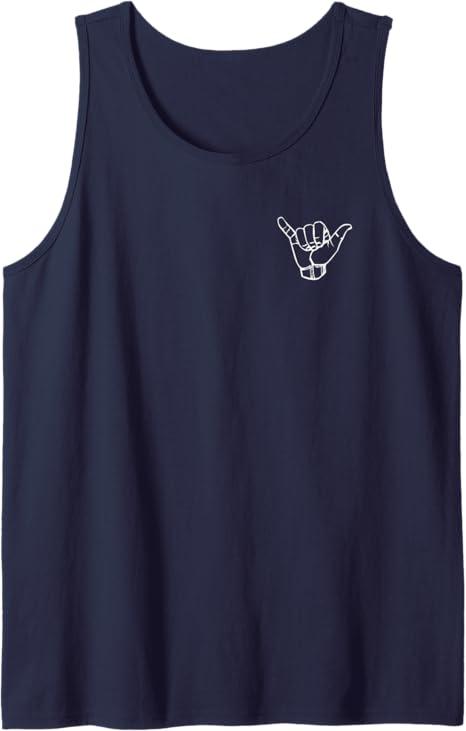 Aloha Hawaii Shaka Hawaiian Island Home Vibe Tank Top Royal Blue, Small
