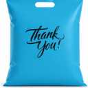 Infinite Pack Thank You Merchandise Bags, Die Cut Handles, Retail Shopping Bags for Boutique - Choose Color & Size