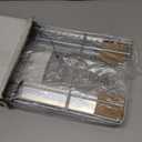 Pull-Out Trash Can for Cabinet -10 Gal / 40 qt  Heavy-Duty Chrome, Smooth Slide with Trash Bag Storage  Fits 11" Cabinet Opening (Bin Not Included)