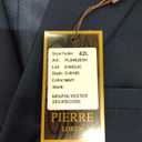 P&L Men's Classic Fit Suit Separates Flat Front Pant & Blazer Sets, Black , Size 42L