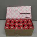 Candle Charisma Red Unscented Votive Candles - 15 Hour Burn time - Set of 36 for Dinner, Wedding, Halloween and Holiday Decorations