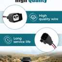 2 Pin ABS Wheel Speed Sensor Connector Fit for Ram 2500 2011-2024, Replace 68457707AB