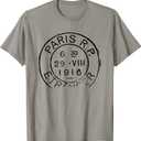 Paris France Classic Everyday Travel T-Shirt, Small