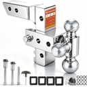 2" Adjustable Trailer Hitch Heavy Duty Tow Hitches 3 Ball Mounts Truck RV