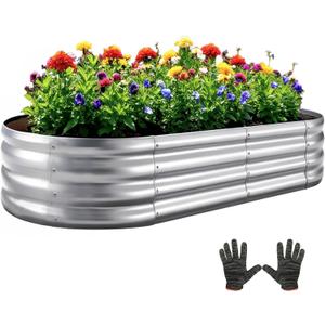 Galvanized Garden Bed kit for Vegetables/Herbs/Flowers 