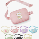 Birthday Gifts for Women - 30th 40th 50th 60th 70th Birthday Gifts for Mom Daughter Her Friend Sister Girlfriend, Personalized Gifts Christmas Gifts, Initial Belt Bag Crossbody Bags, Pink S