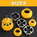 2 Sets of PVC Thread Maker Tool for Electric Drill, Plastic Pipe Tap Die Set With 2PCS PTFE Tape, PVC Pipe Threader Set With 3 Sizes Thread Die, Pipe Threader Plumbing Tool for Pipe Threaders