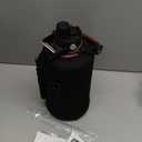 Insulated Water Bottle 87oz,Triple Wall Vacuum Stainless Steel(Dishwasher Safe),Leak Proof & Non-BPA,Flask Jug with Paracord Handle & Straw Spout Lids Sports Red