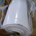 White Crawl Space Vapor Barrier, 10 Mil Vapor Barrier, 10' x 10', White Thick Plastic Sheeting, Heavy Duty Polyethylene Film, White Plastic Drop Cloth Covering for Crawlspace, Basement