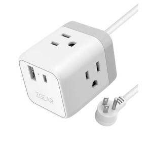ZGEAR 3 Outlet AC Power Cube with USB A & USB C Fast Charger