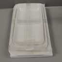 DELLING Large Serving Platter Set 16/14/12inch Large Serving Tray - Rectangular White Serving Trays for Party, Turkey Platter Set of 3, Dinner Parties