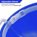 Novelty Place Drinking Helmet - Adjustable Can Holder Cap Drinker Favor Hat - Straw for Beer Soda - Party Fun Beverage Gadgets(Blue)