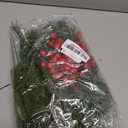 Christmas Pine Branches Holly Berries Sprays Fake Norfolk Pine Stems Cedar Leaves Artificial Red Berry Greenery Picks for Xmas Tree, Vase Fillers, Winter DIY Wreath Garland Christmas Decor (A)