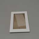 Malden International Designs Linear Classic Wood Picture Frame, 4x6, White