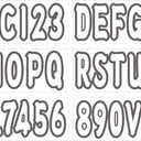 3 Inch Boat Registration Number & Letters Decal Kit Waterproof Marine Vinyl Hull Easy Apply for PWC Jet Ski Pontoon Solid White