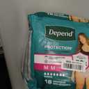 Depend Fresh Protection Adult Diapers, Incontinence Underwear for Women, Disposable, Maximum, Medium, Blush, 18 Count