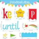 2 x Konsait Classroom Bulletin Board Decorations, 61Pcs Keep Going Inspirational Words Cutouts Positive Bulletin Board Set for School, Office and Home