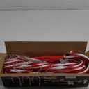 FunFanso 12 Pack Christmas Decorations Outdoor Candy Cane Lights, 288 Bright LED Upgraded Solar Christmas Pathway Lights Waterproof with Star, 8 Modes 21" Candy Xmas Lights Yard Outside Decorations